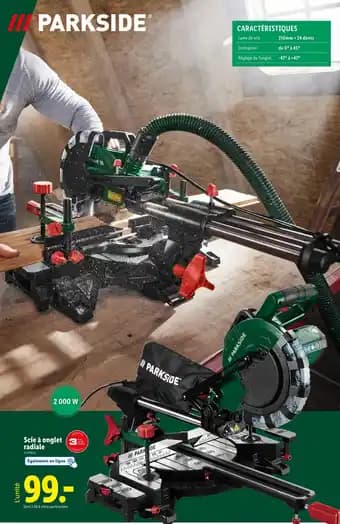 PARKSIDE Scie à onglet radiale