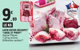 Promotion Exclusives de 3
            
        
        Lapin entier découpé : Découvrez l'Offre incontournable