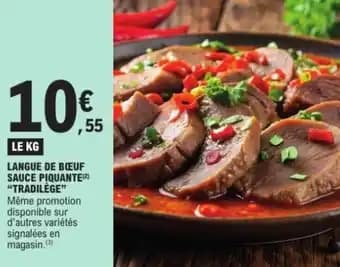 Langue de bœuf sauce piquante tradilège 1 kg