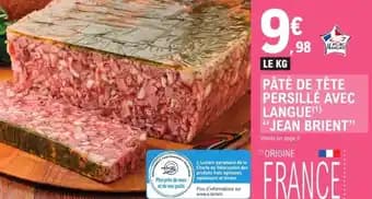 Pâté de tête persillé avec langue jean brient 1 kg
