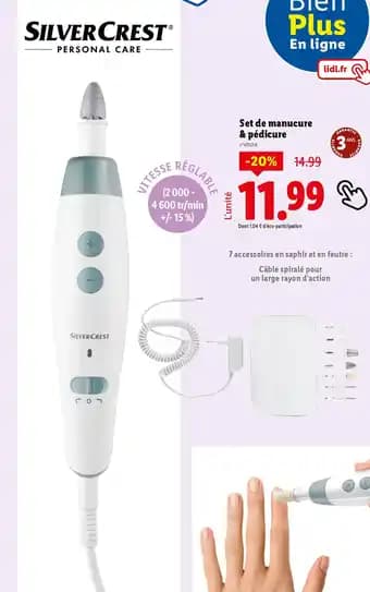 SILVERCREST Set de manucure & pédicure