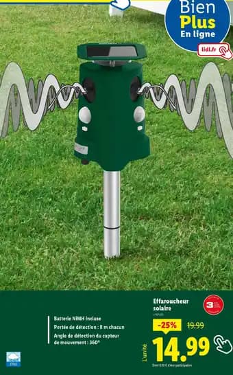 Effaroucheur solaire