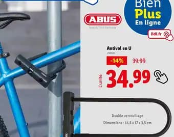 Promotion Exclusives de 2
Antivol : Découvrez l'Offre incontournable