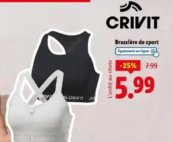 CRIVIT Brassière de sport