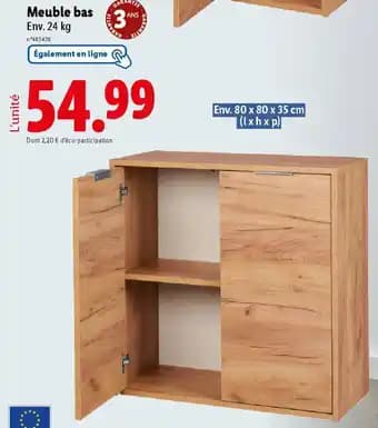 Promotion Exclusives de 1
Meuble bas : Découvrez l'Offre incontournable