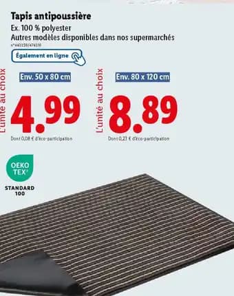 Tapis antipoussière