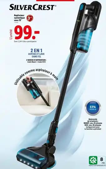 SILVERCRESTⓇ Aspirateur cyclonique