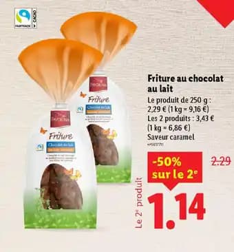 Friture au chocolat au lait 250 g