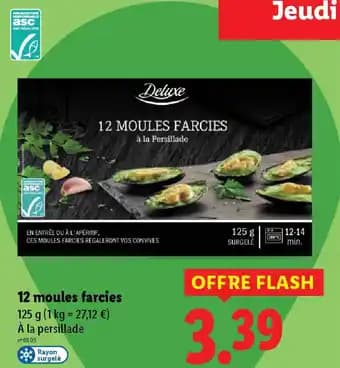 Promotion Exclusives de 4
Moules farcies : Découvrez l'Offre incontournable
