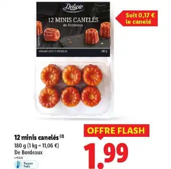 Promotion Exclusives de 2
Canelés : Découvrez l'Offre incontournable