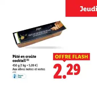 DELUXE Pâté en croûte cocktail 450 g