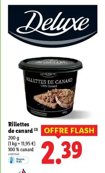 DELUXE Rillettes de canard 200 g