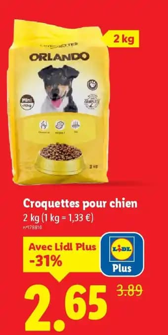 ORLANDO Croquettes pour chien 2 kg