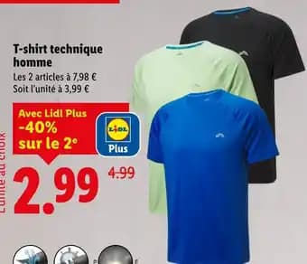 Crivit T-shirt technique homme
