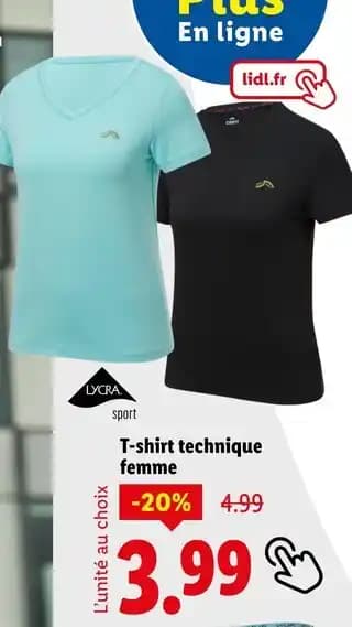 CRIVIT T-shirt technique femme