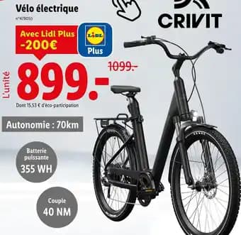 CRIVIT Vélo électrique