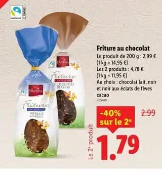 Favorina Friture au chocolat