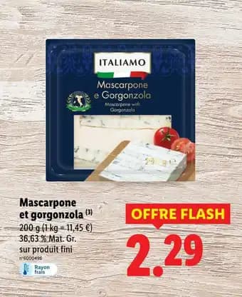 ITALIAMO Mascarpone et gorgonzola