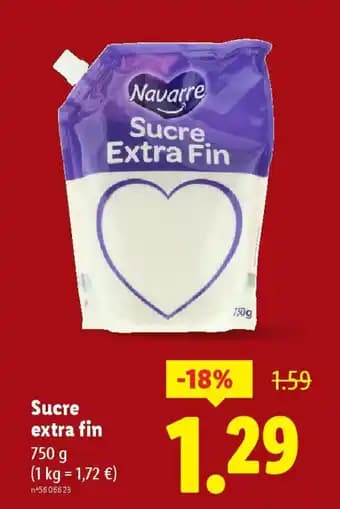 NAVARRE Sucre Extra Fin 750 g