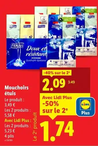 FLORALYS Mouchoirs étuis