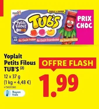 YOPLAIT Petits Filous TUB'S