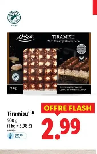 Promotion Exclusives de 21
Tiramisu : Découvrez l'Offre incontournable